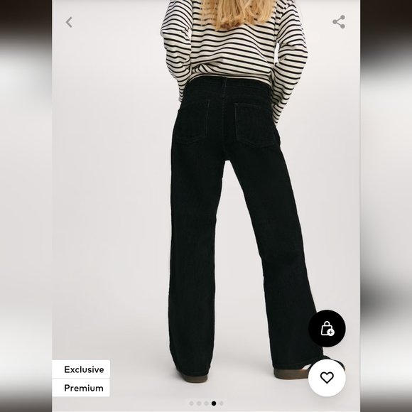 ABOUT YOU x Marie Von Behrens Regular Pants 'Eve' in Black- 6 - Picture 6 of 6